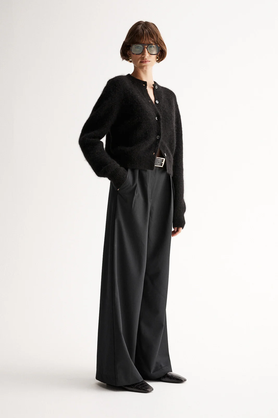 Abigail Knit Cardigan Black - Image 3