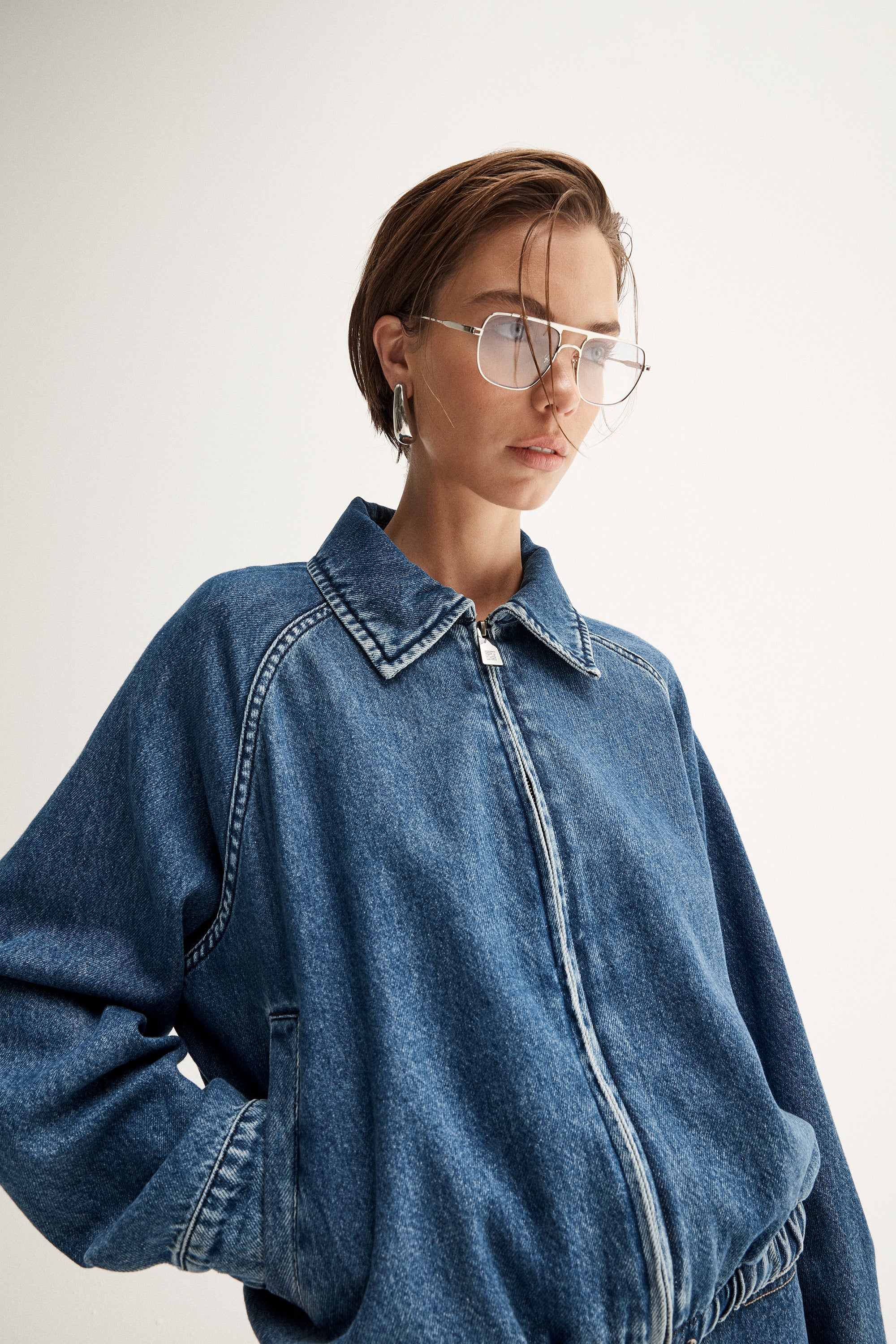Addison Denim Jacket Dark Indigo - Image 3