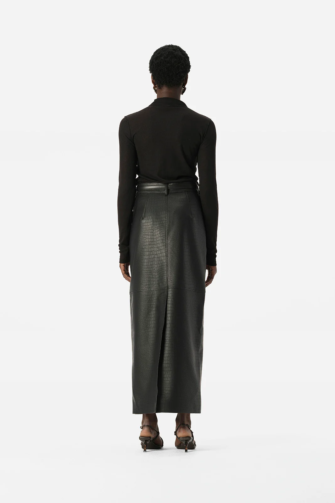 Akari Skirt Black Croc - Image 5