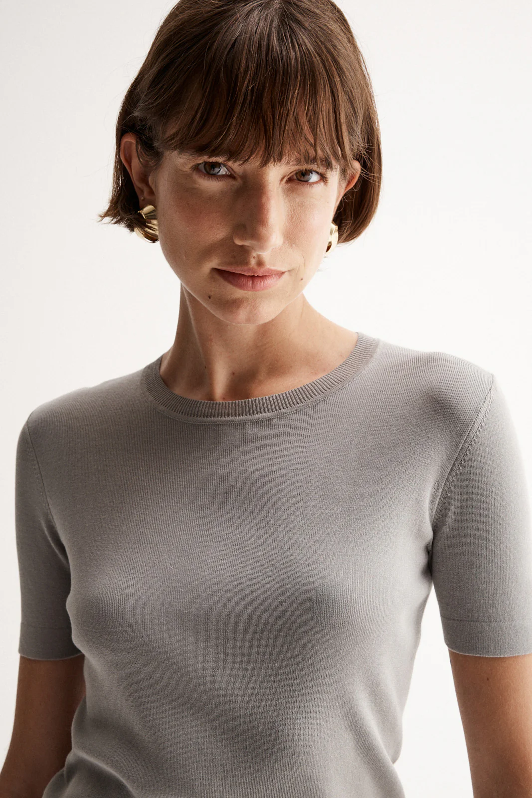 Amara Knit Tee Stone - Image 3