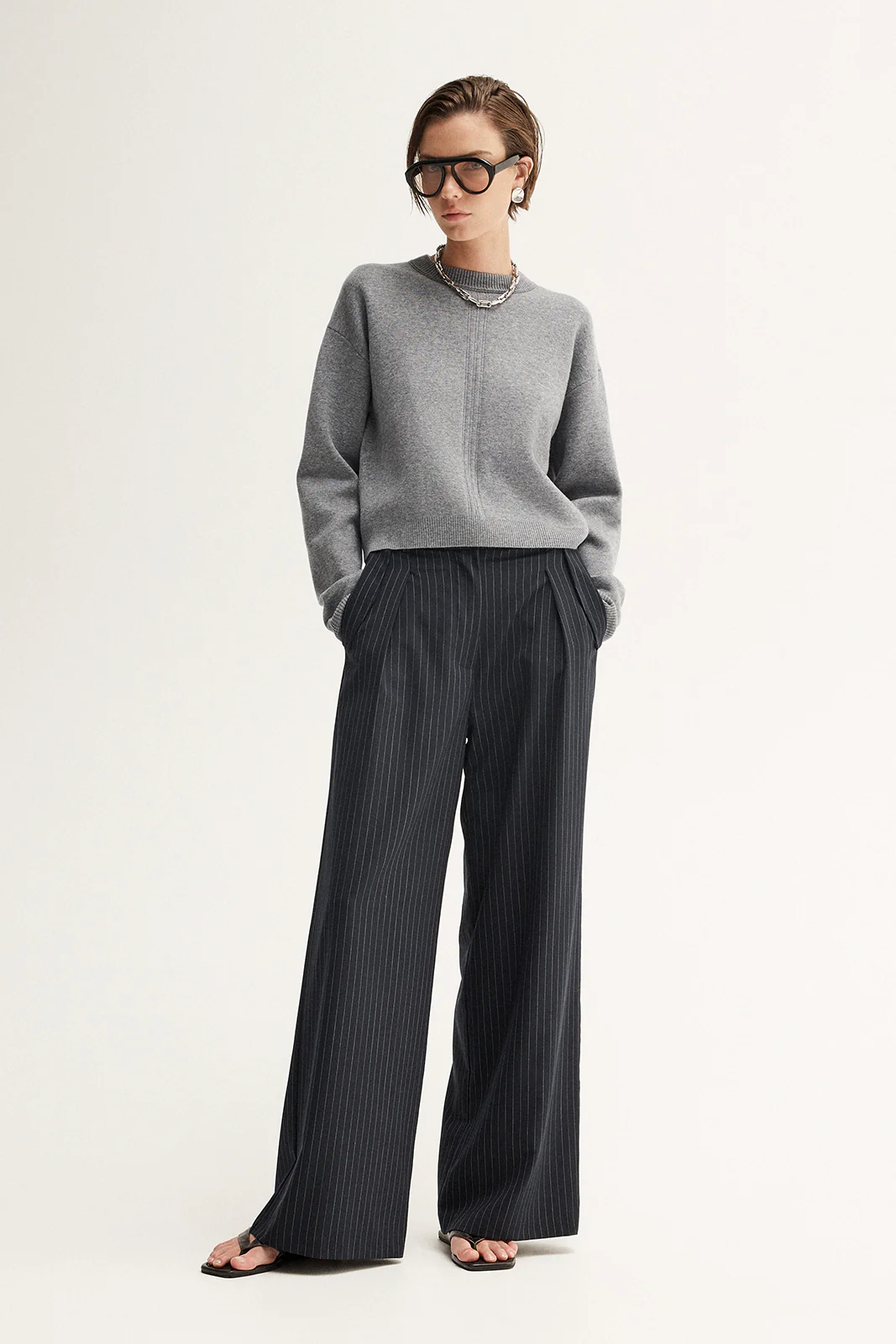 Bailey Knit Jumper Greymarle - Image 2