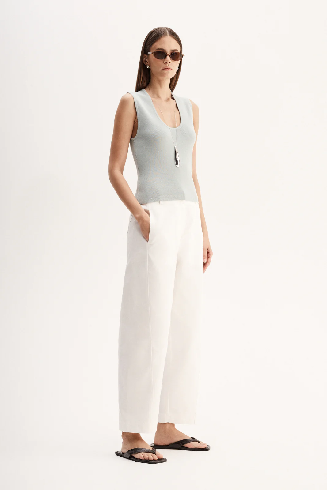 Blair Knit Top Light Blue