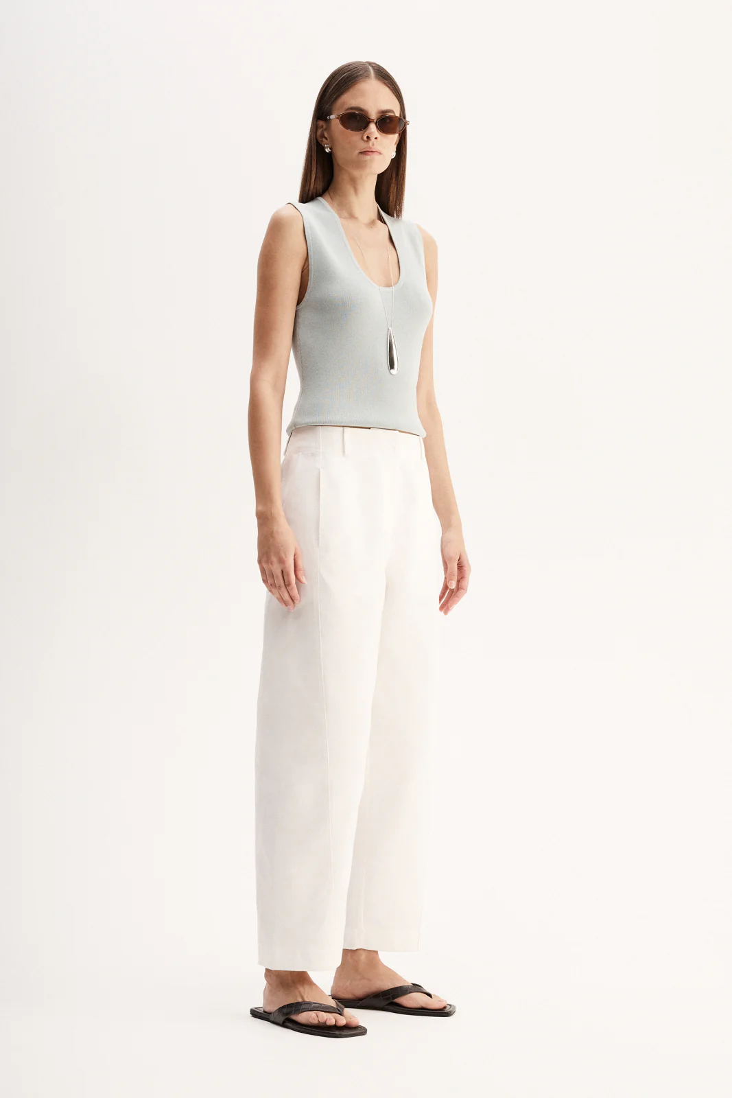 Blair Knit Top Light Blue - Image 4