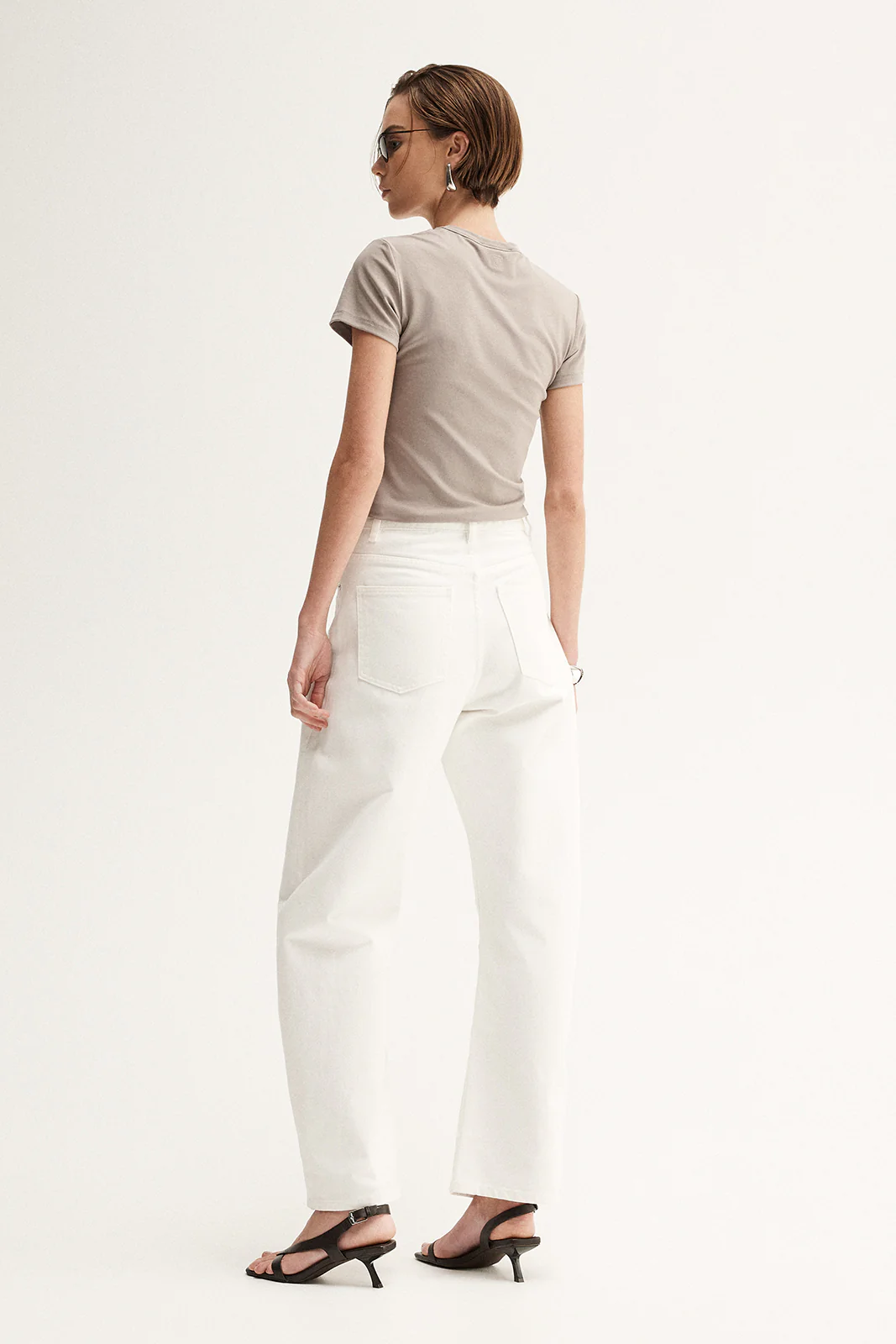 Bonnie Fitted Tee Almond Marle - Image 5