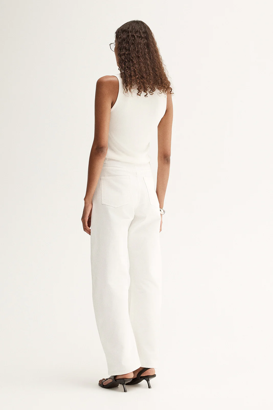 Chelsea Barrel Leg Jean Ivory - Image 7