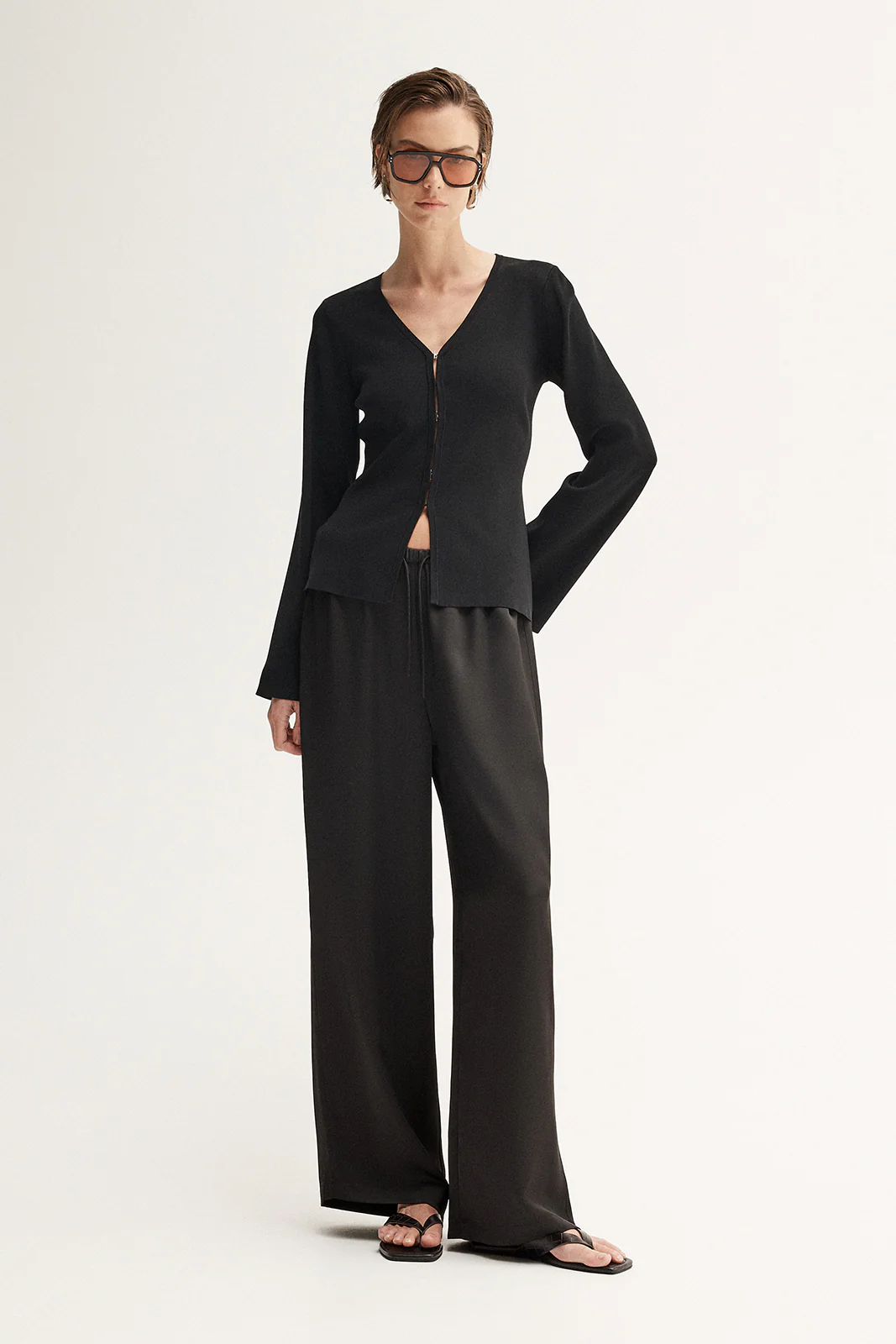 Clare Knit Top Black