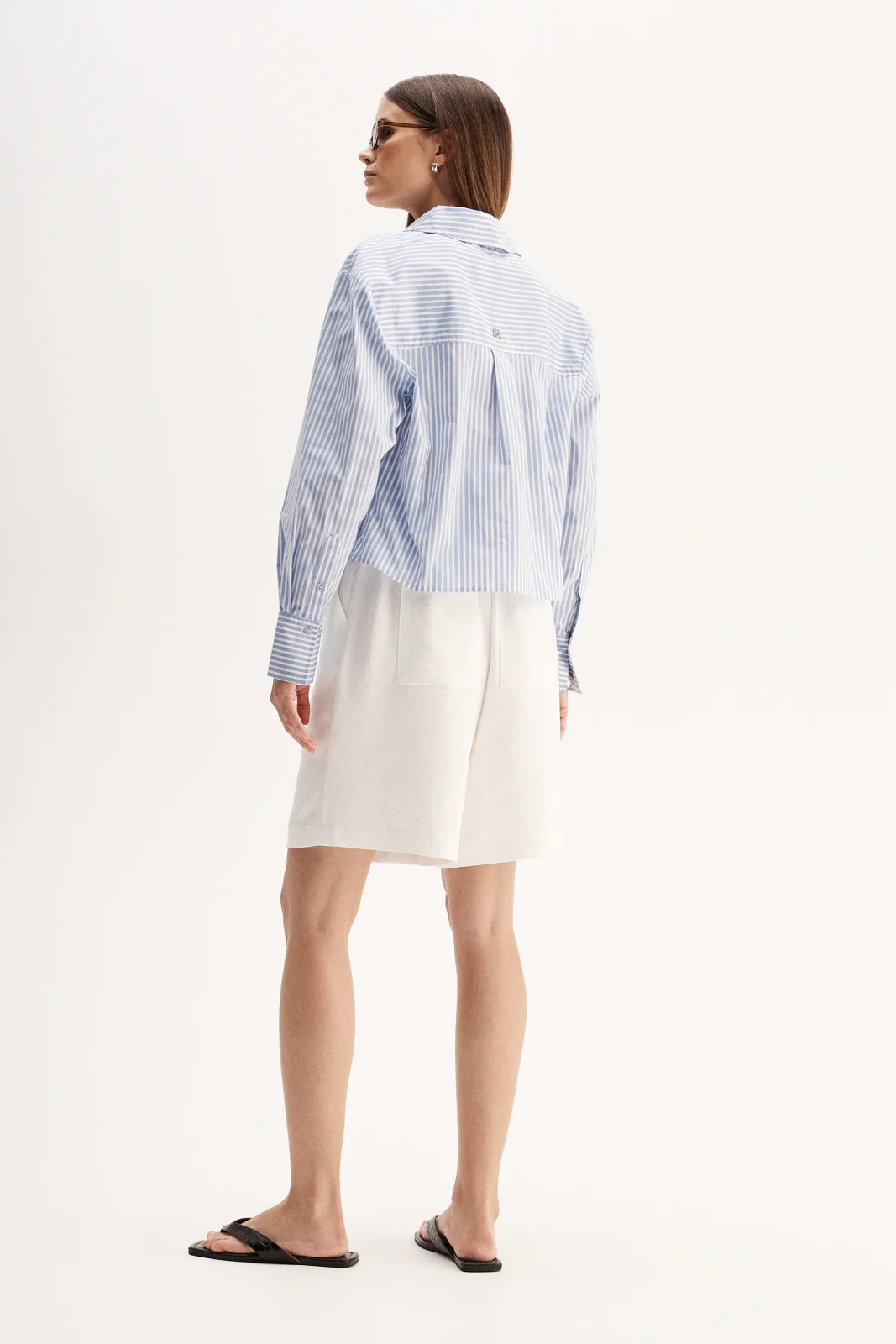 Dash Stripe Shirt Blue Stripe - Image 5