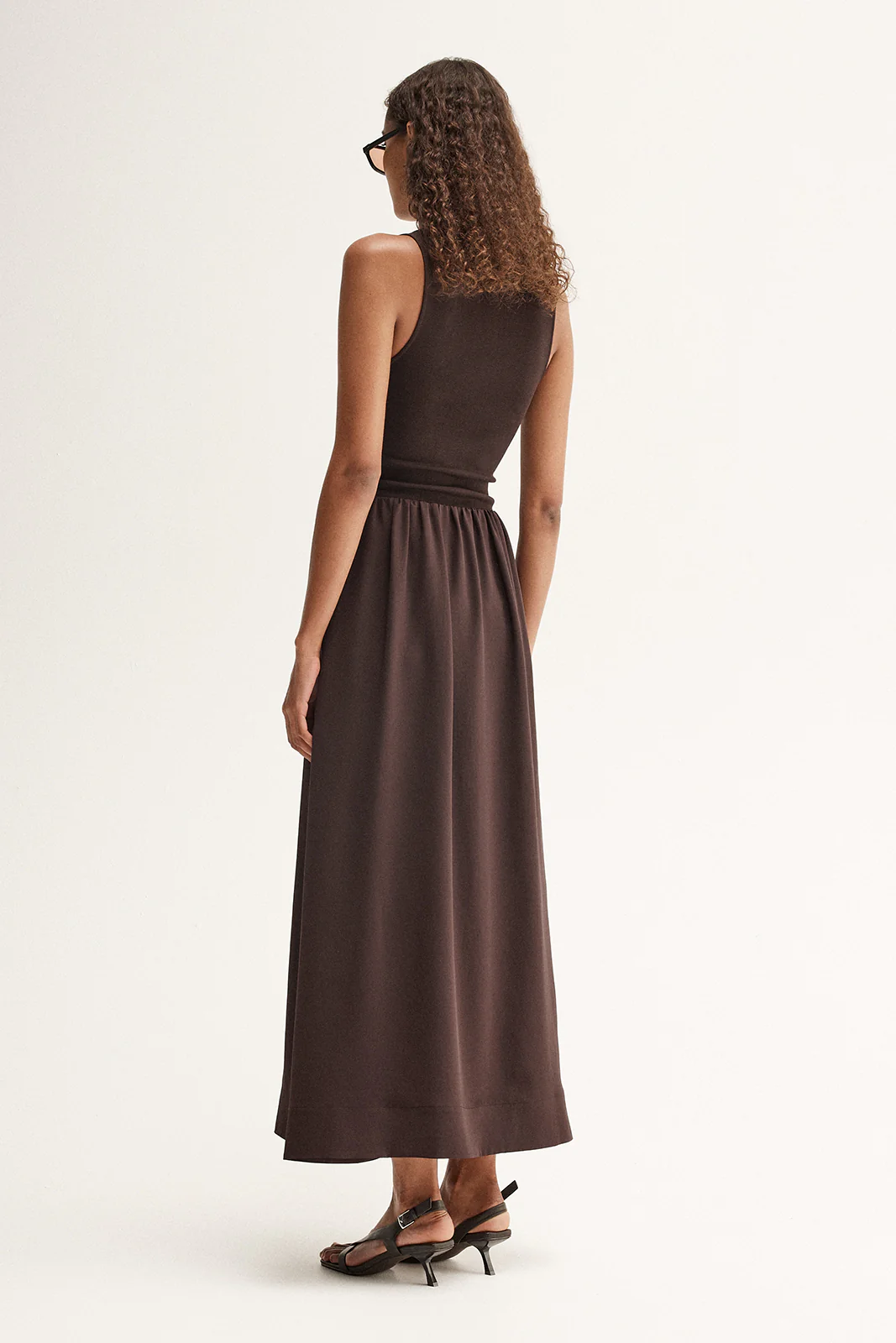Drew Maxi Dress Chocolate - Image 5