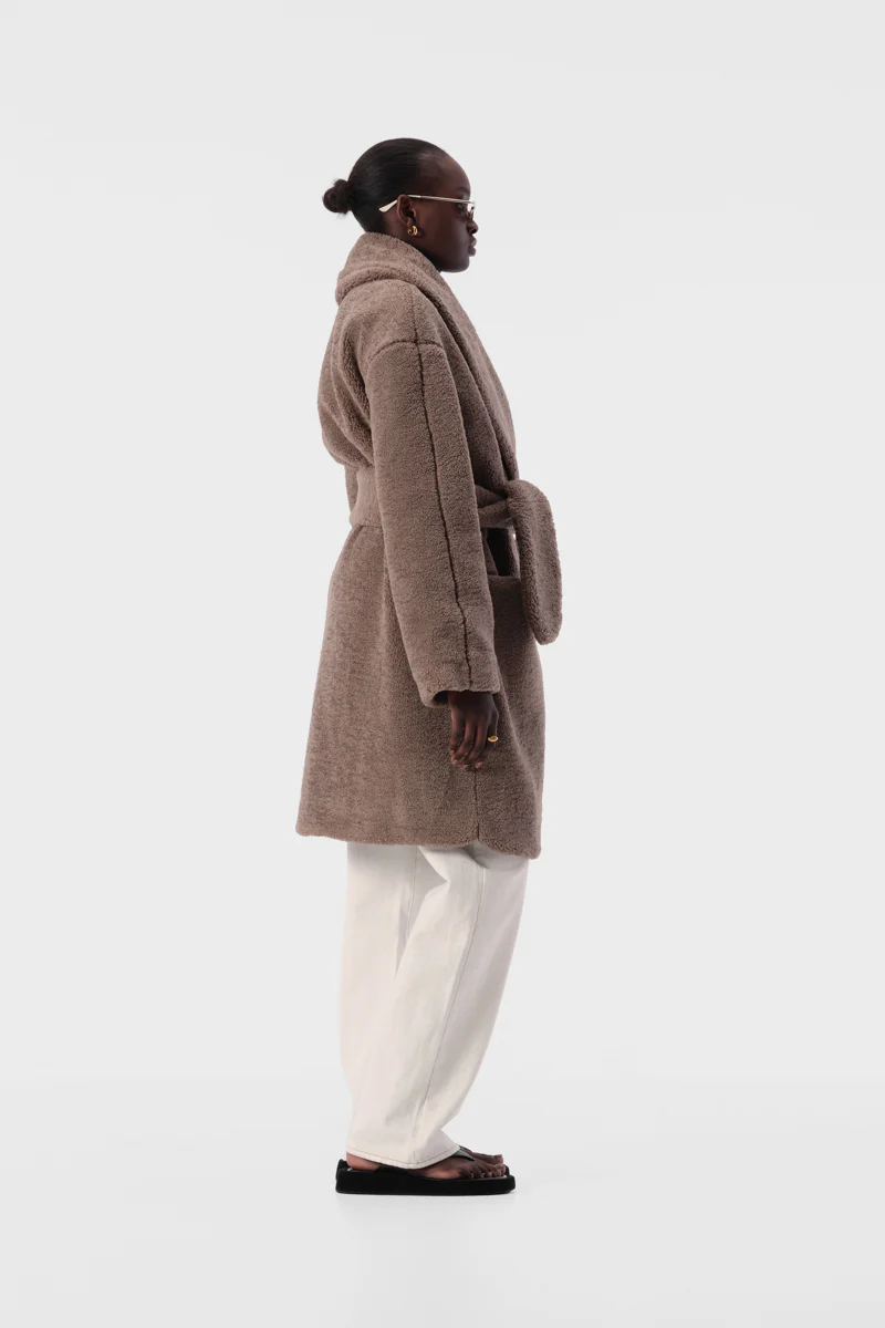 Erla Coat Taupe - Image 6