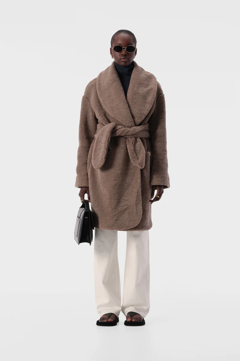 Erla Coat Taupe - Image 7
