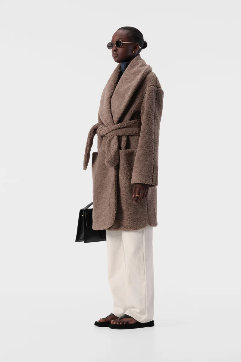 Erla Coat Taupe - Image 8