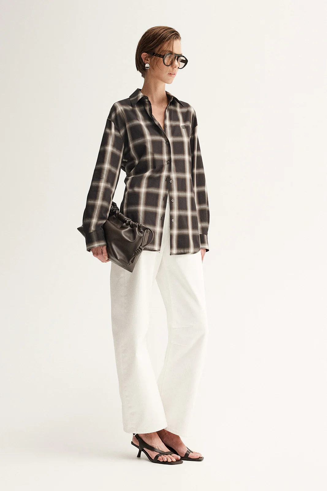 Esme Shirt Brown Check - Image 5