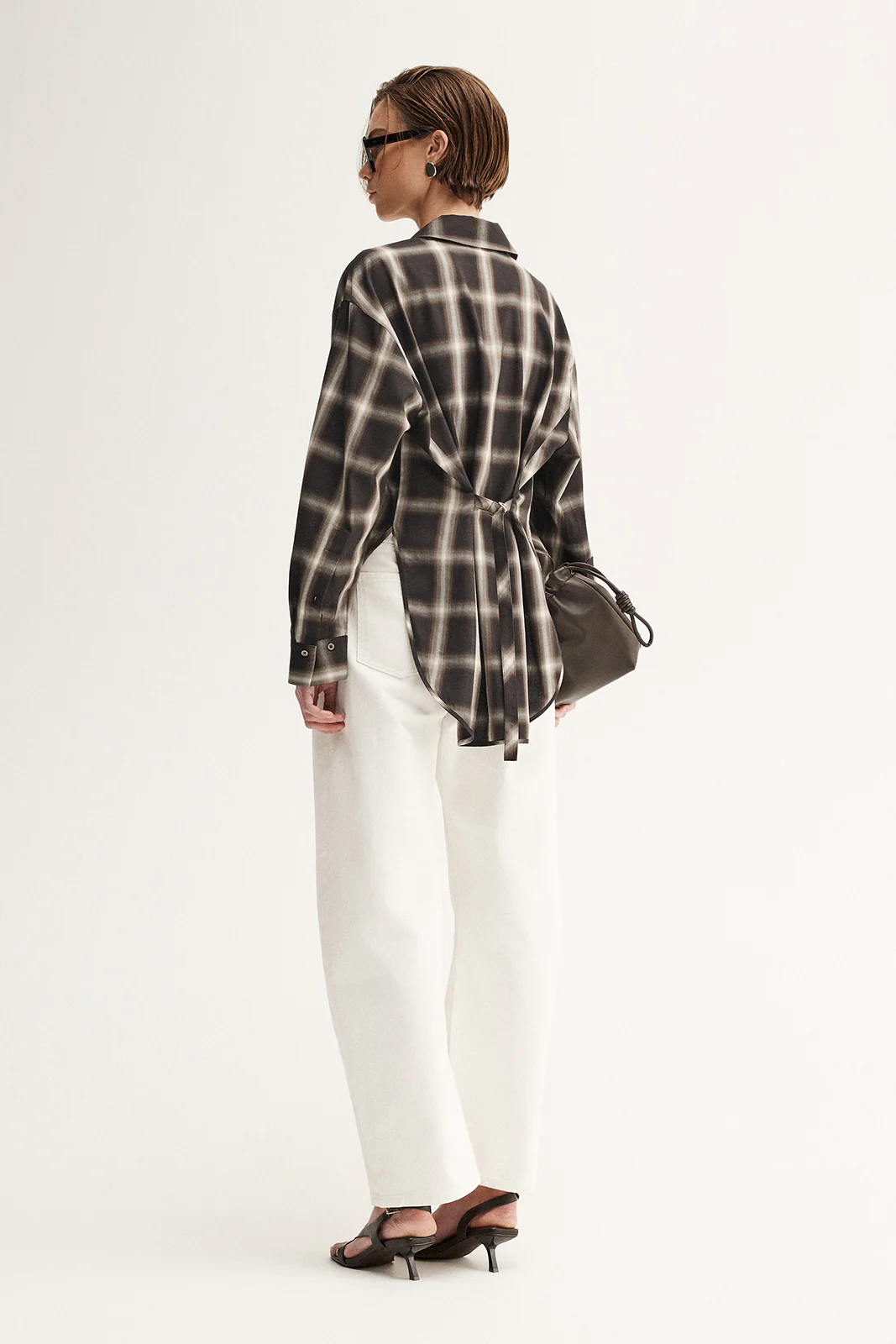 Esme Shirt Brown Check - Image 6