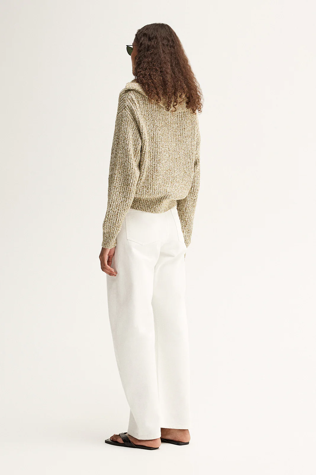 Harrie Zip Jumper Moss Marle - Image 5
