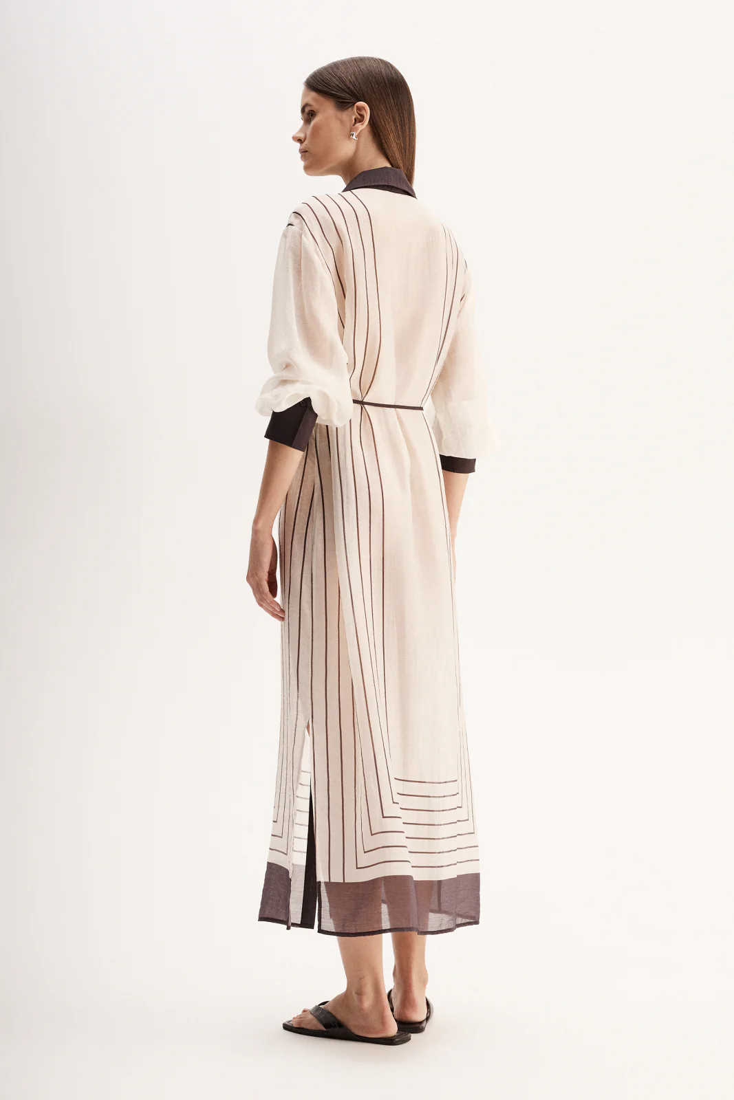 Havana Maxi Dress Chocolate Stripe - Image 6