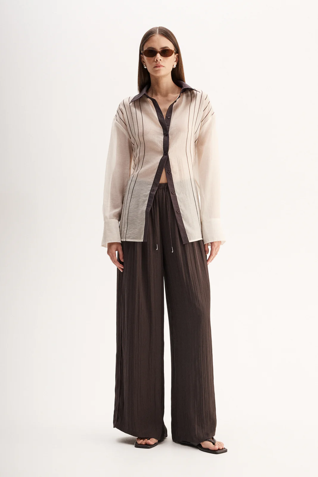 Havana Shirt Chocolate Stripe - Image 3