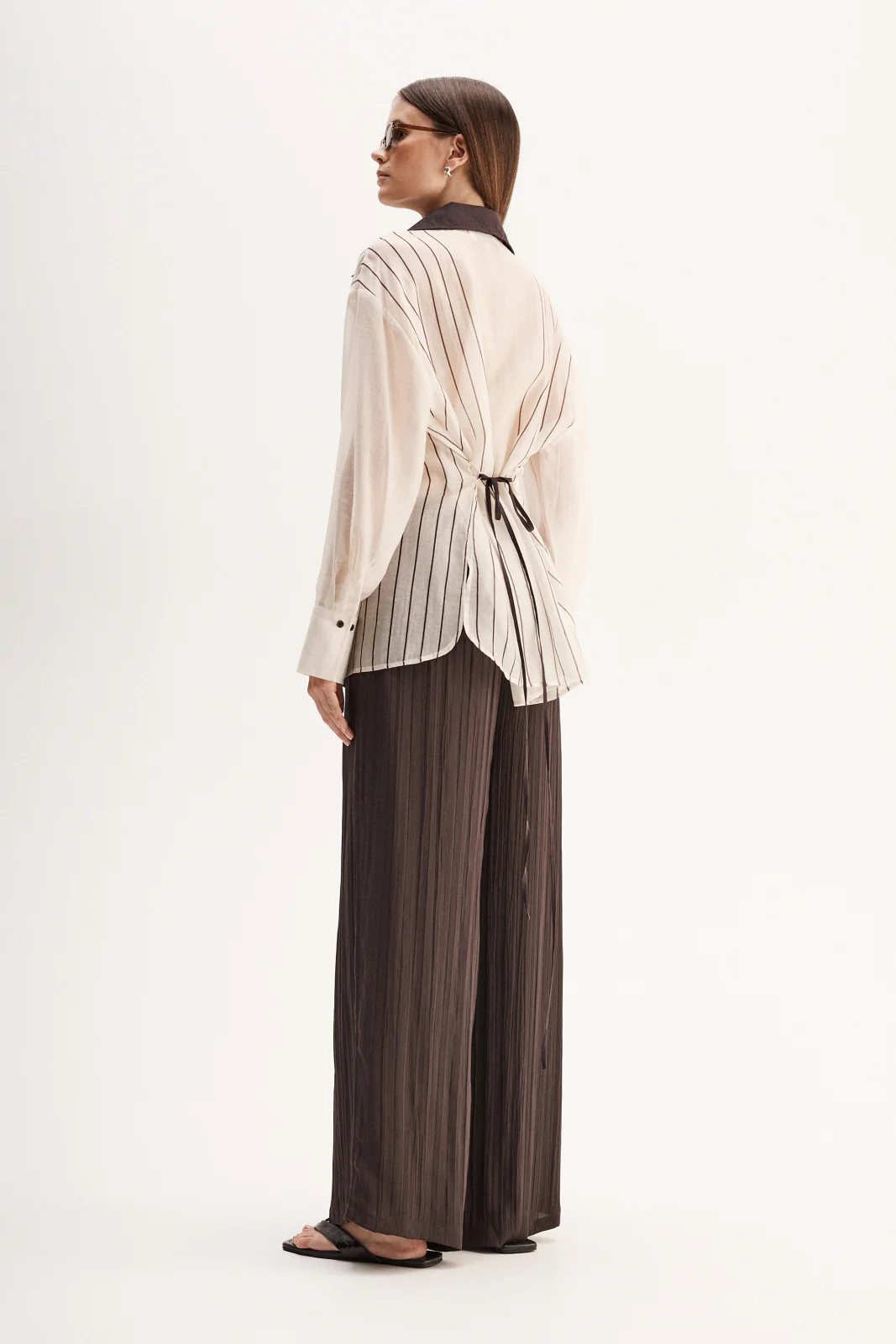 Havana Shirt Chocolate Stripe - Image 5