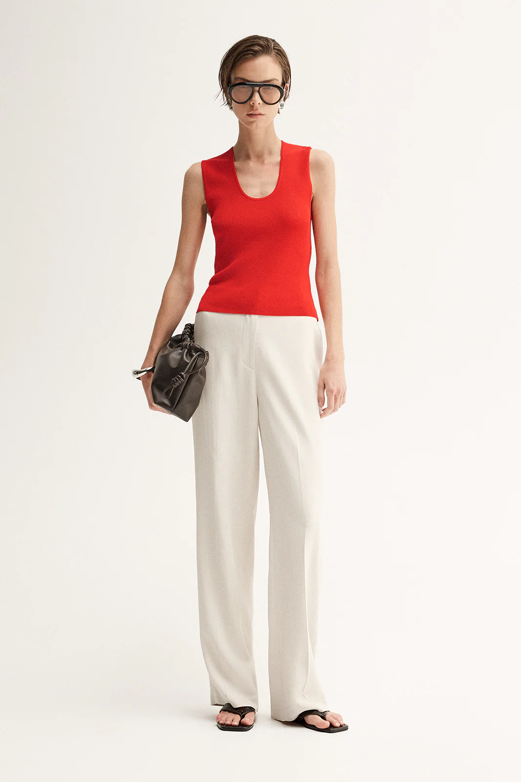 Hayes Knit Top Crimson