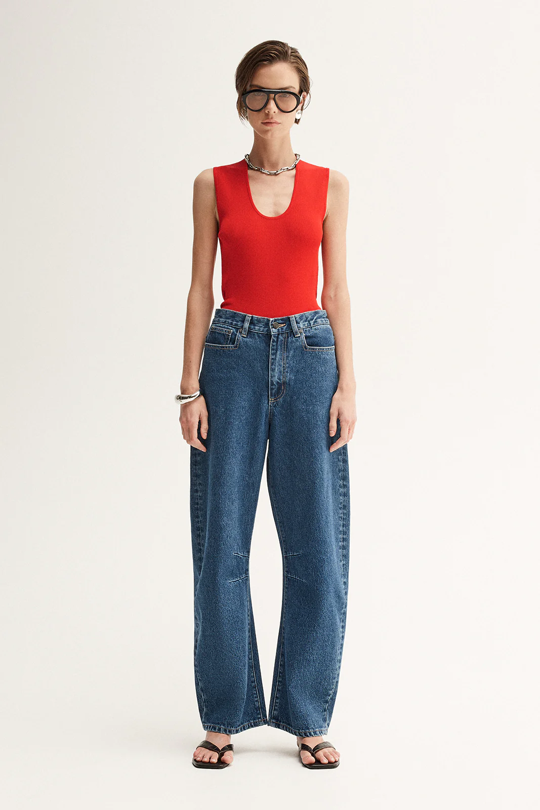 Hayes Knit Top Crimson - Image 3