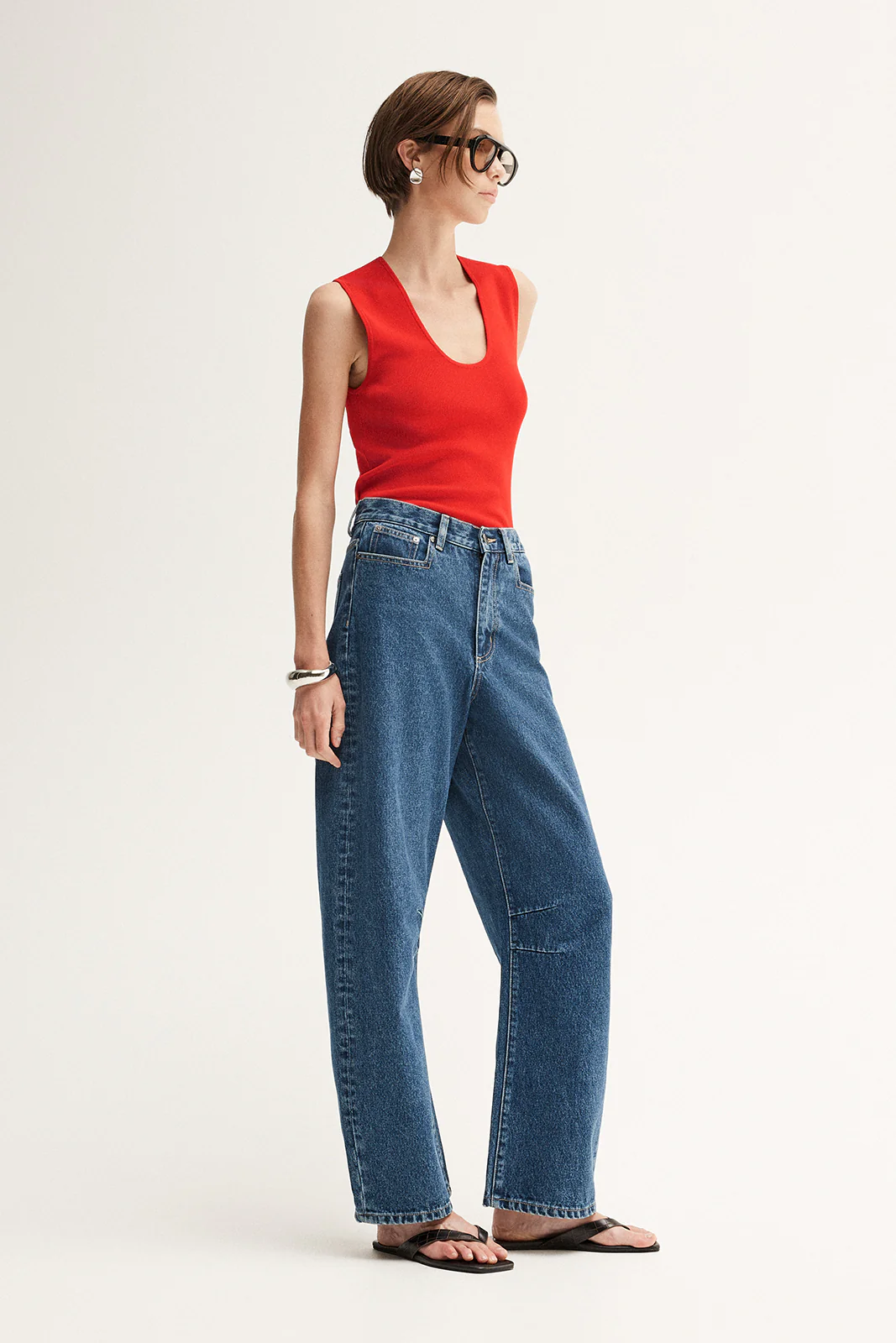Hayes Knit Top Crimson - Image 5