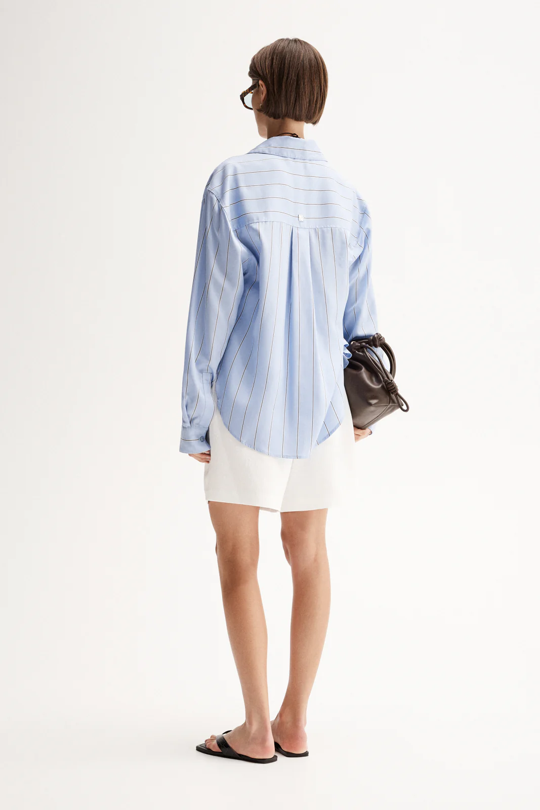 Henry Stripe Shirt Blue Stripe - Image 5