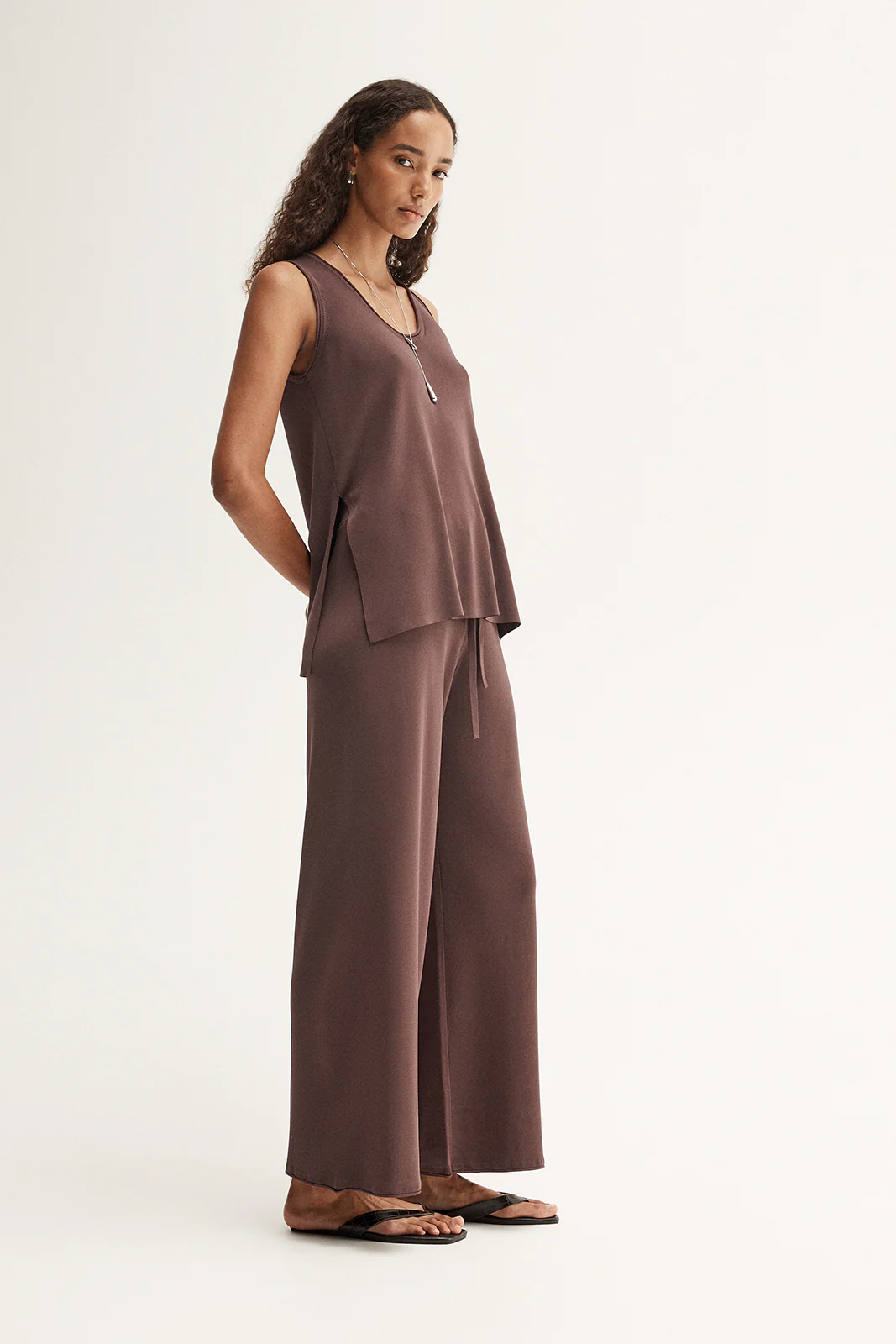 Jovie Knit Pant Mocha - Image 3