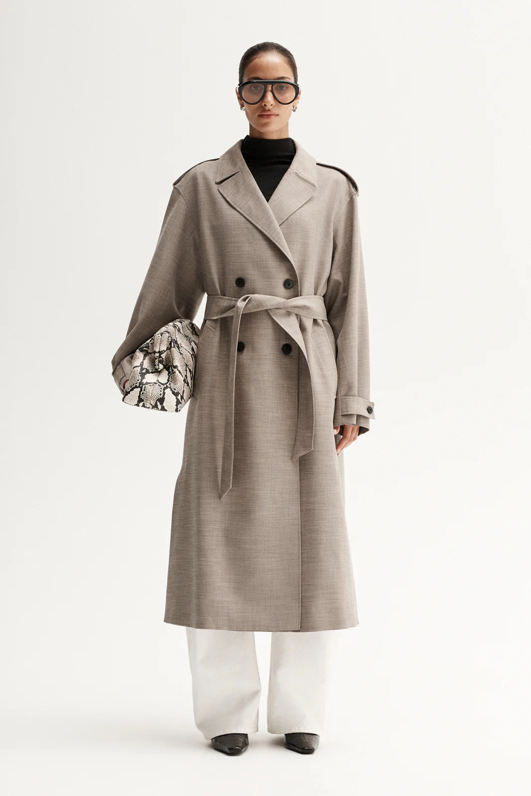 Kaia Trench Coat Sand - Image 3