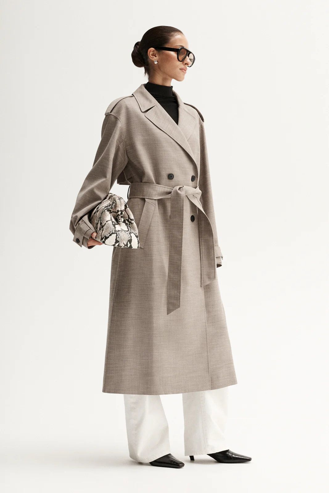 Kaia Trench Coat Sand - Image 4