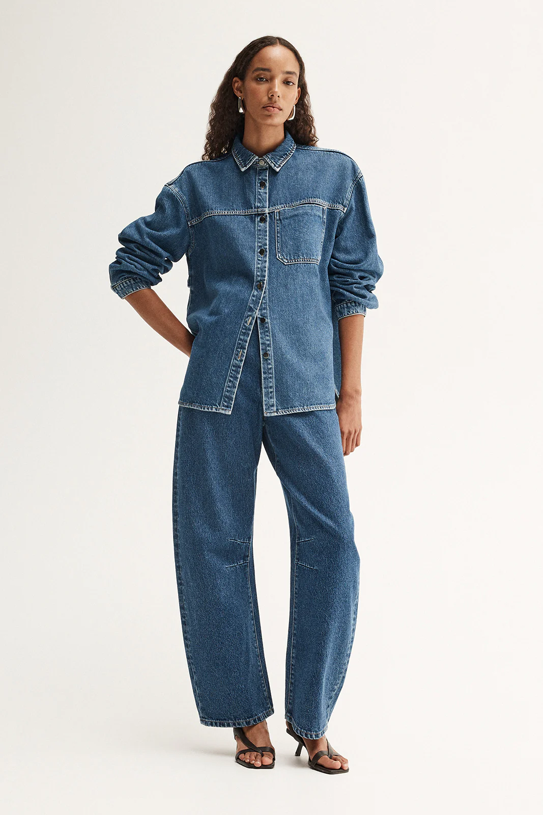 Kennedy Denim Shirt Dark Indigo - Image 3