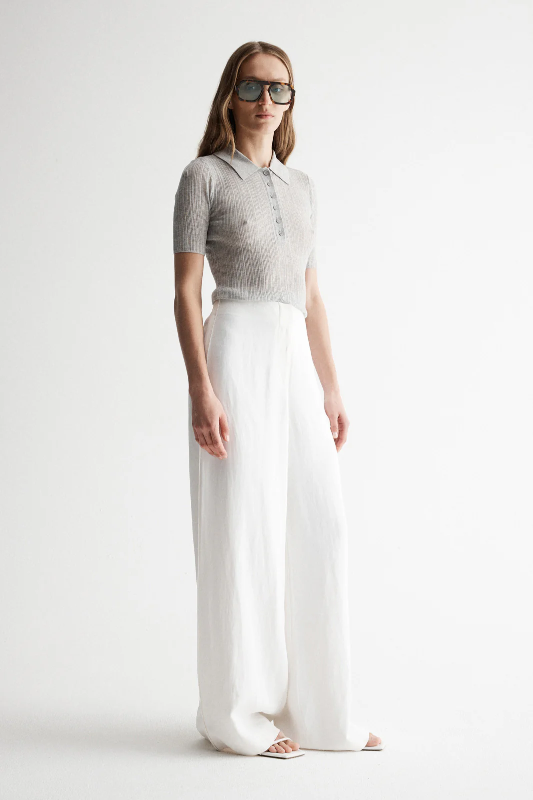 Kona Knit Top Light Grey - Image 3