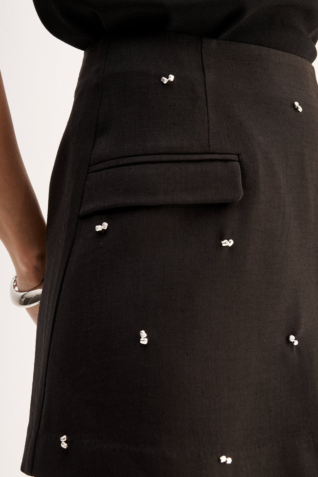 Kylie Mini Skirt Black - Image 3