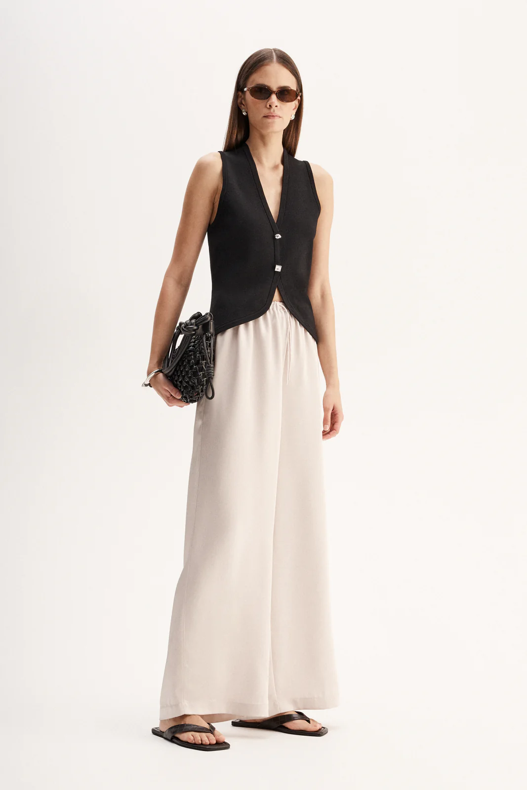 Lana Knit Vest Black