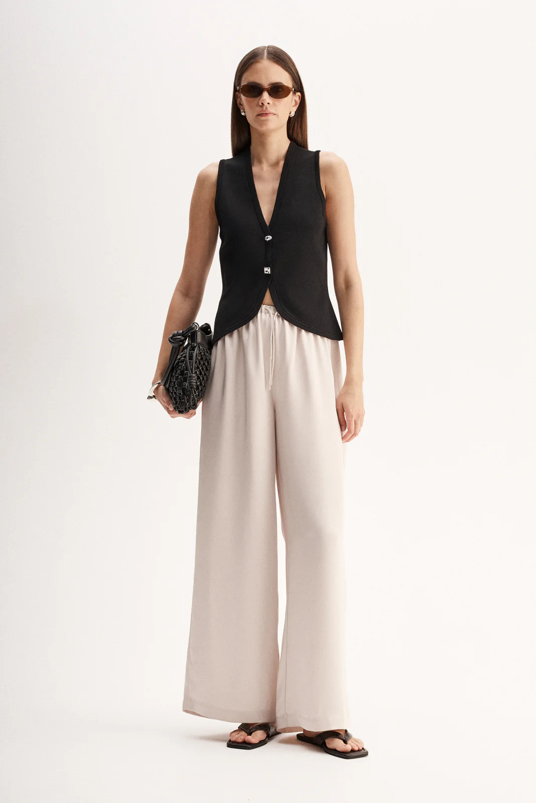 Lana Knit Vest Black - Image 4