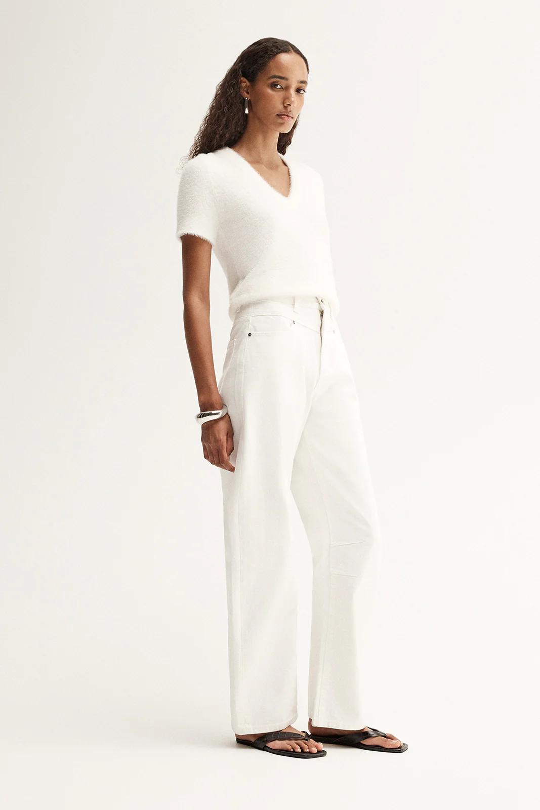 Landon Knit Top White - Image 4