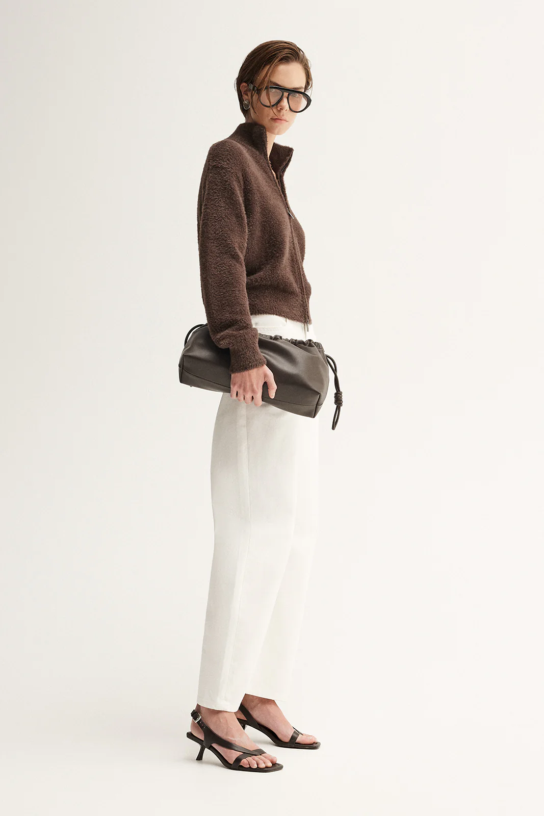 Leon Knit Cardigan Chocolate - Image 5