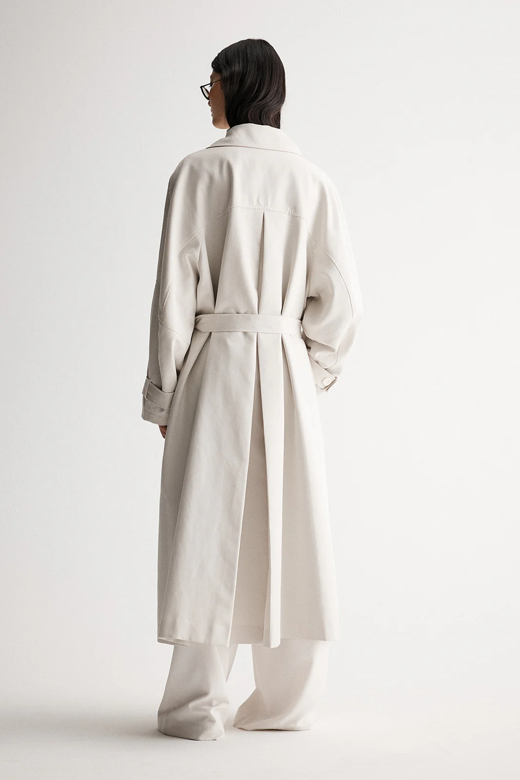 Leonora Trench Coat Bone - Image 4