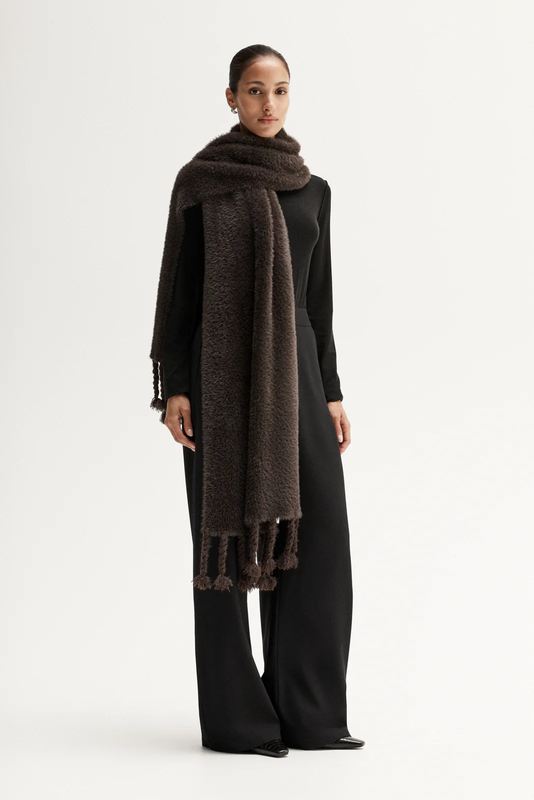 Lottie Scarf Chocolate - Image 3