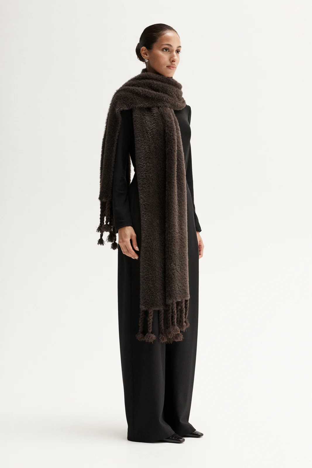 Lottie Scarf Chocolate - Image 4