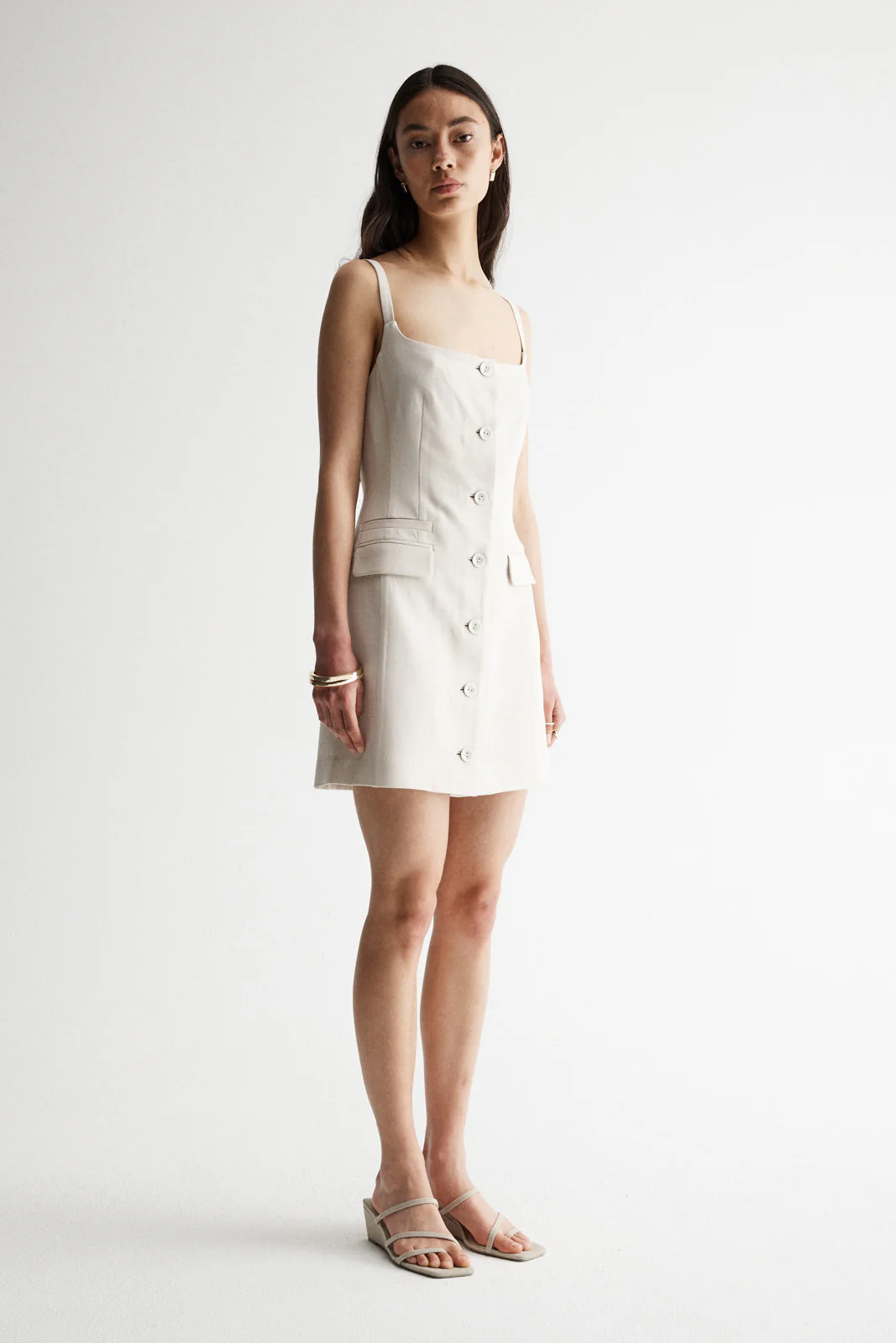 Mala Dress Ecru - Image 3