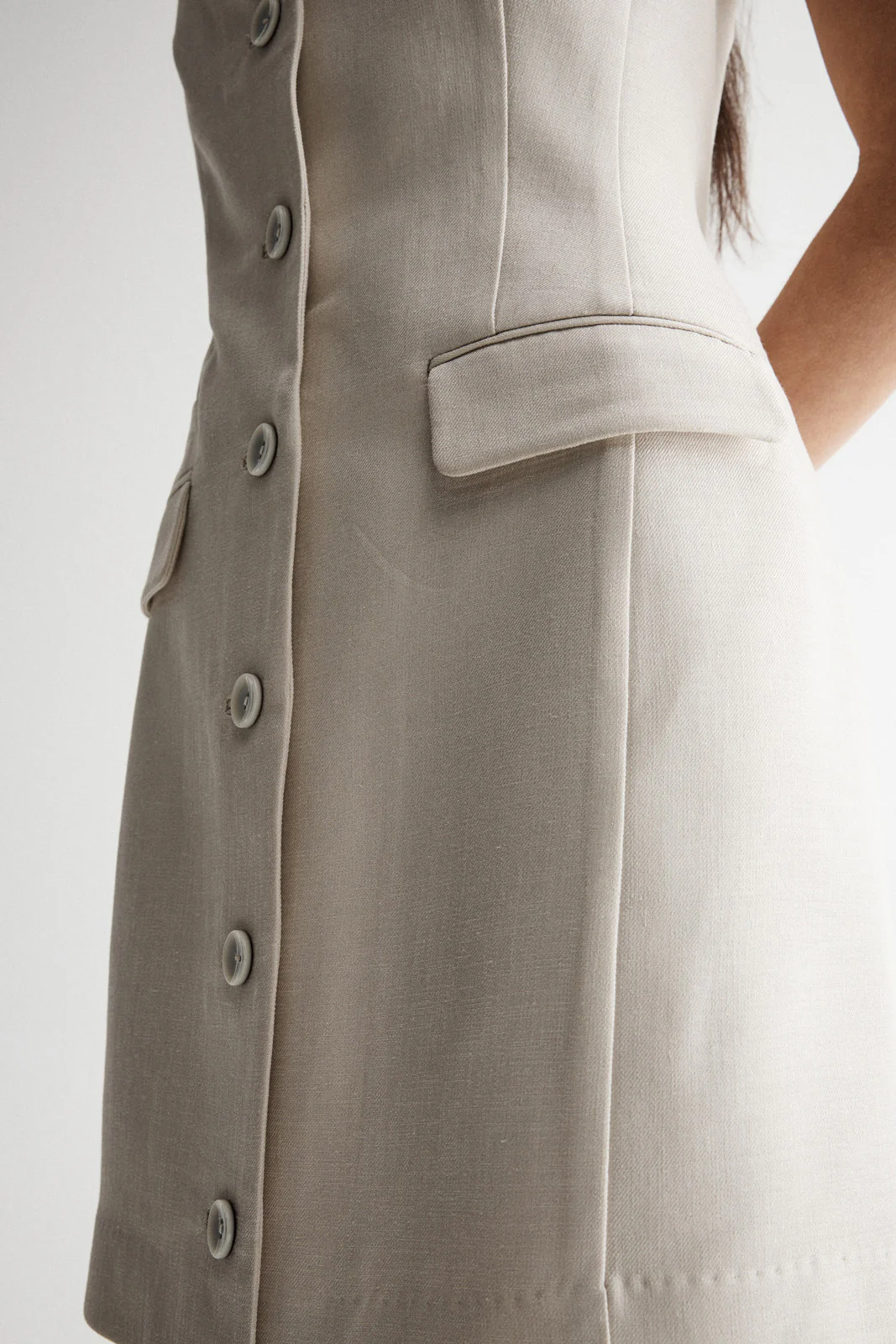 Mala Dress Ecru - Image 5