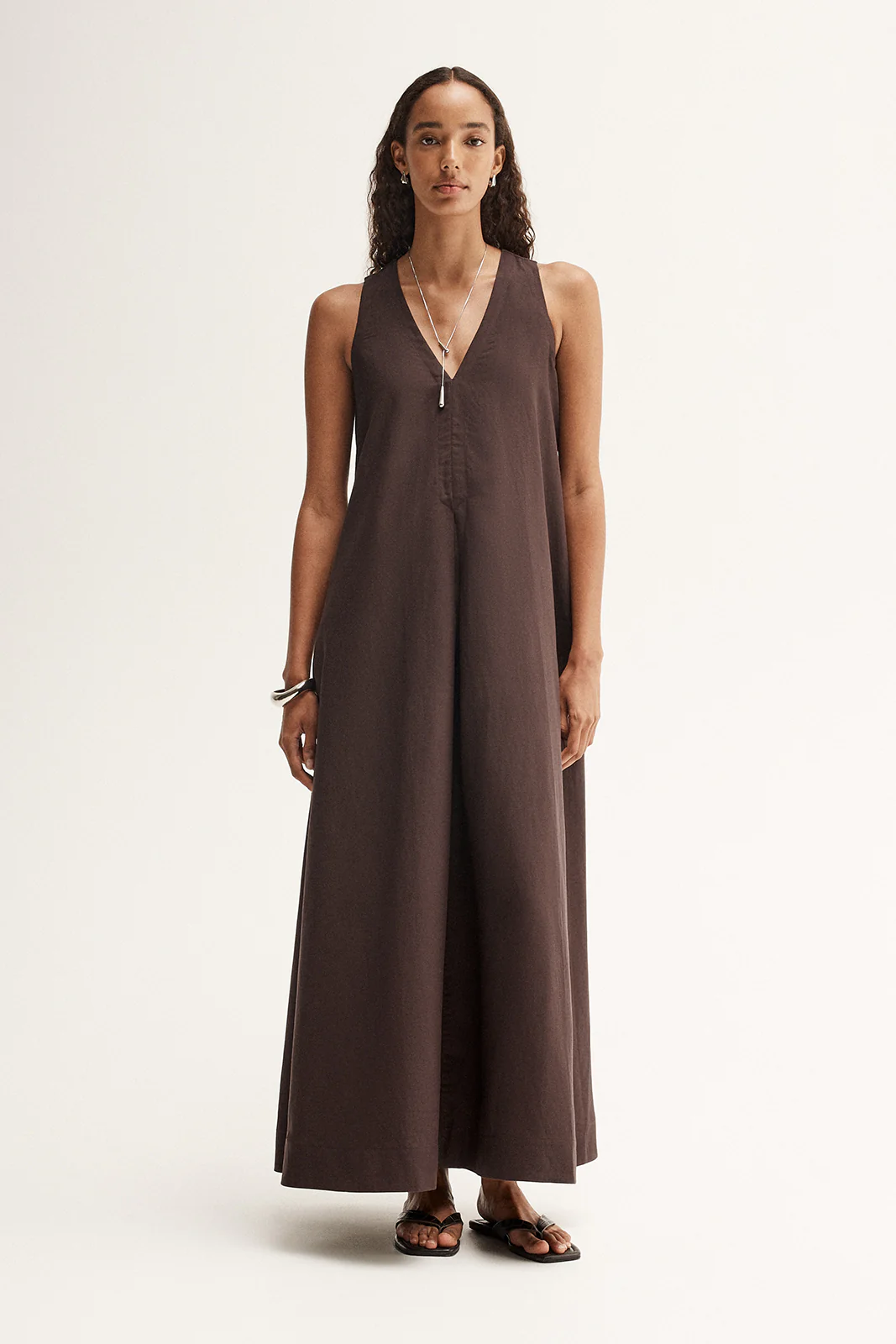 Mallory Maxi Dress Chocolate - Image 5