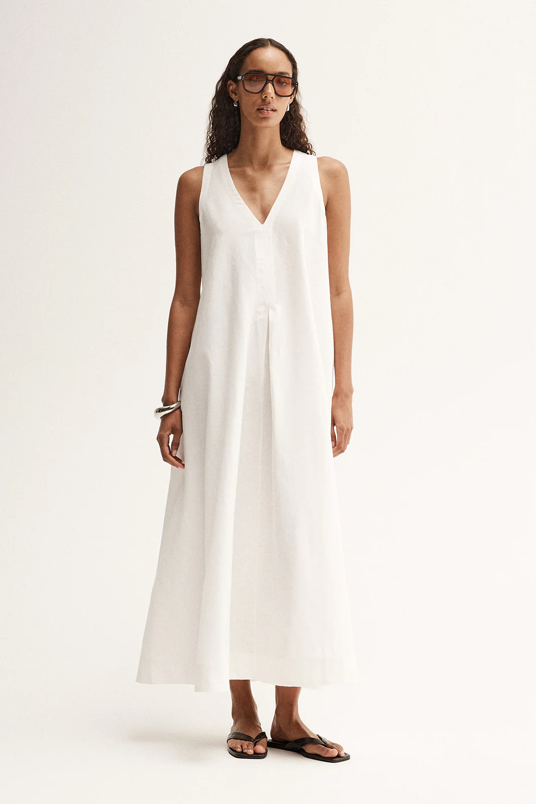 Mallory Maxi Dress White - Image 3