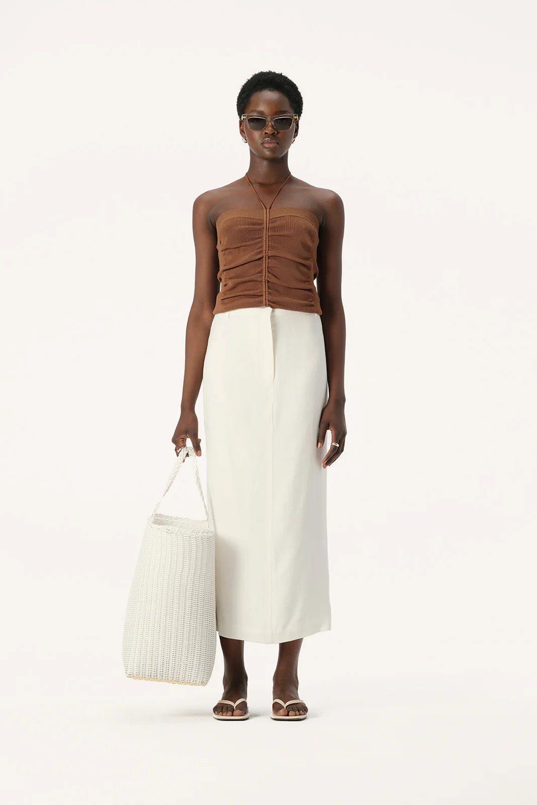 Mariolu Knit Top Camel - Image 3