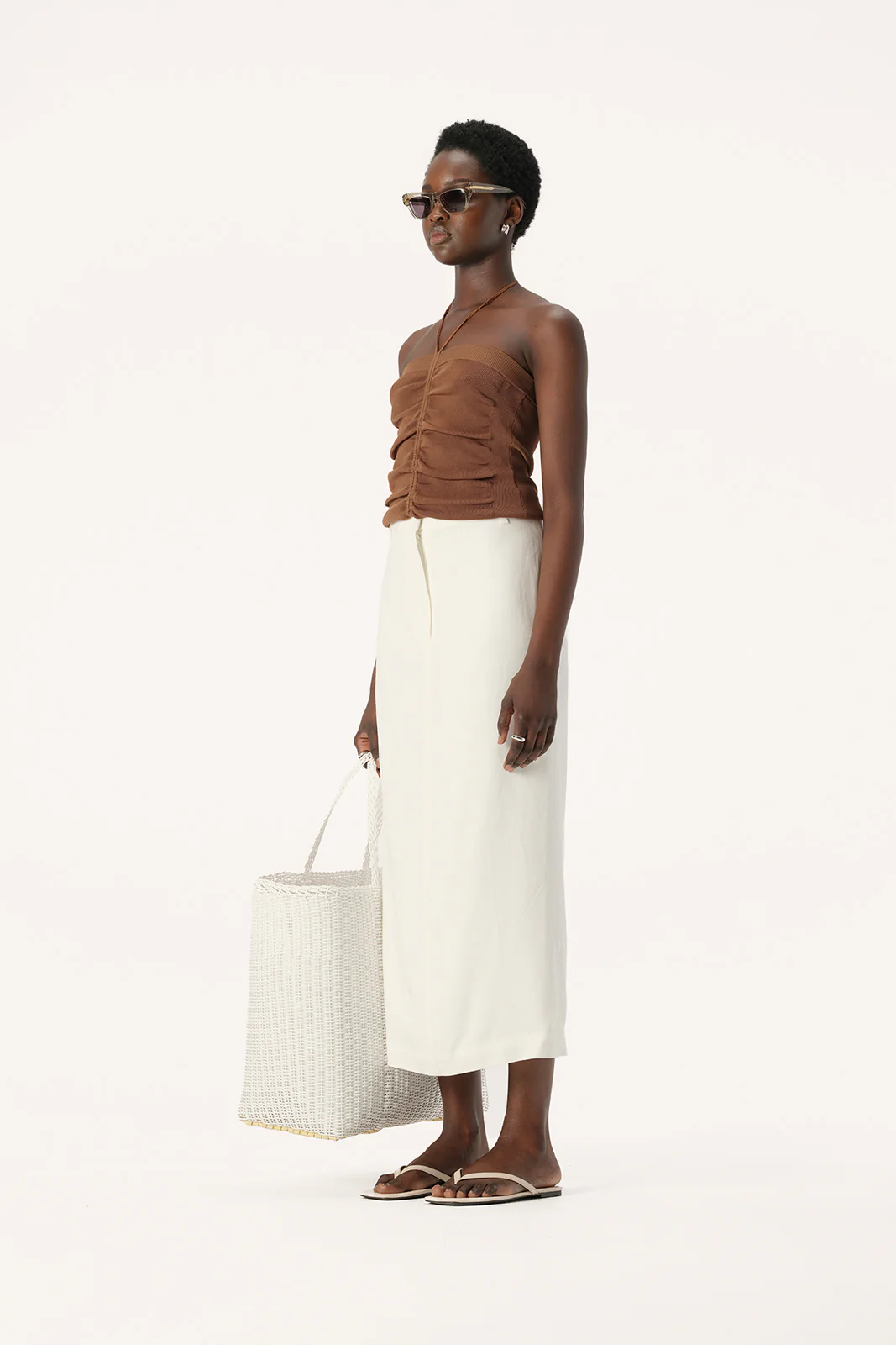 Mariolu Knit Top Camel - Image 4