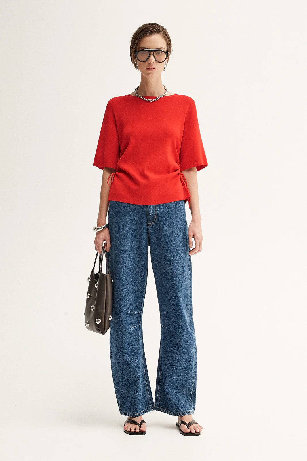 Marley Knit Top Crimson - Image 5