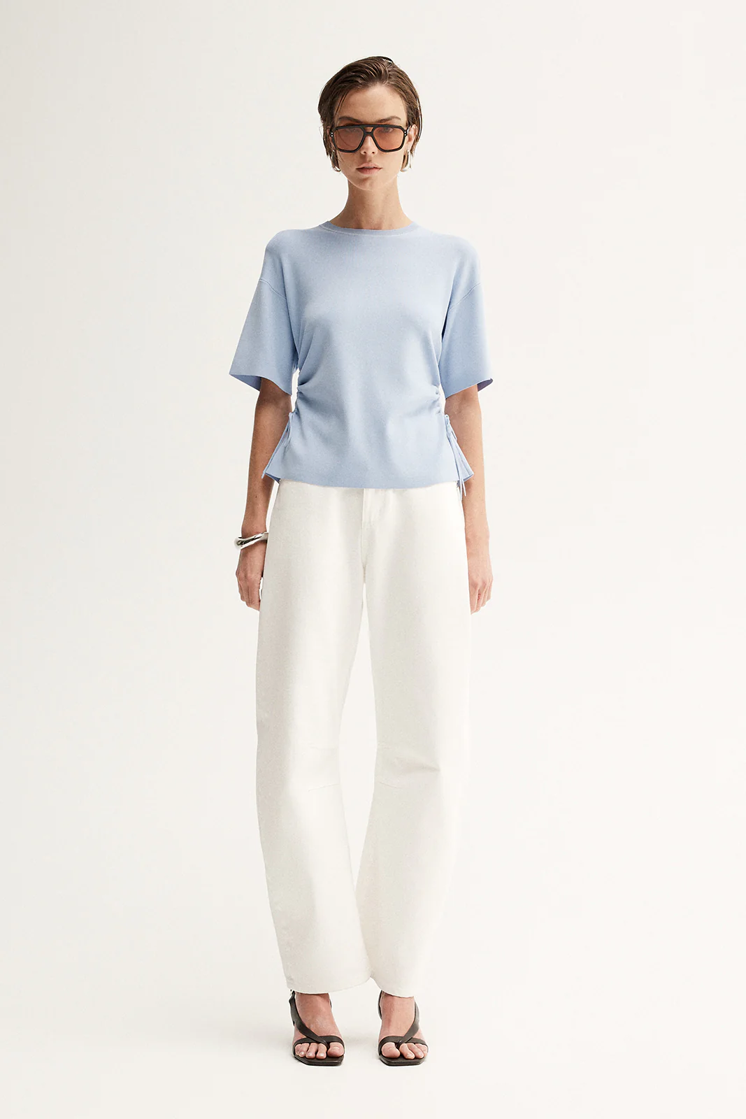 Marley Knit Top Pale Blue