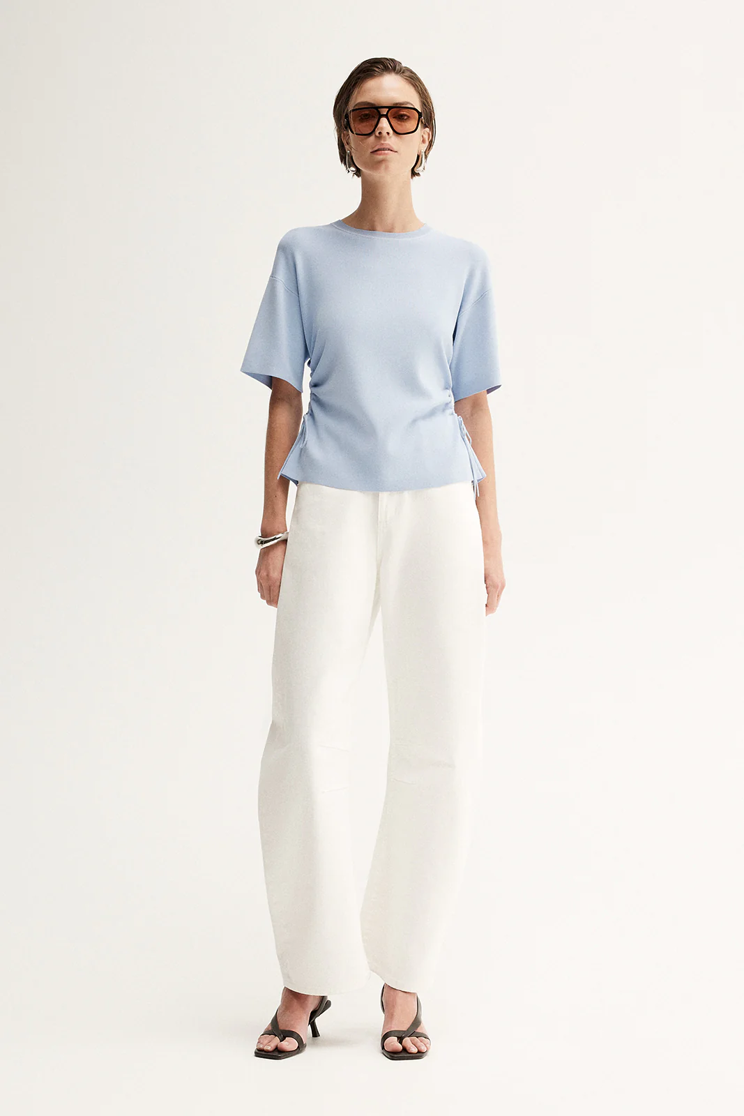 Marley Knit Top Pale Blue - Image 3