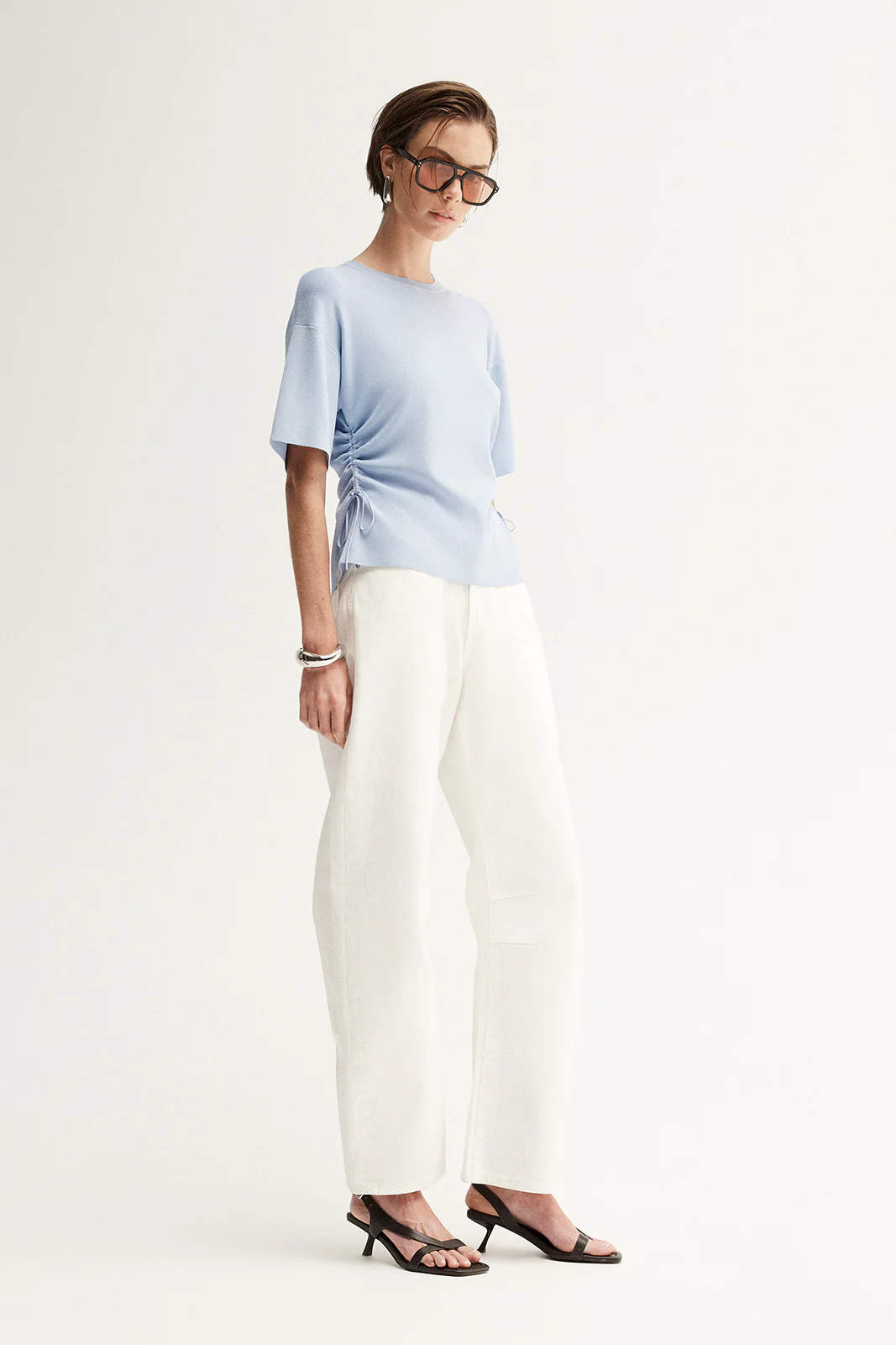 Marley Knit Top Pale Blue - Image 4