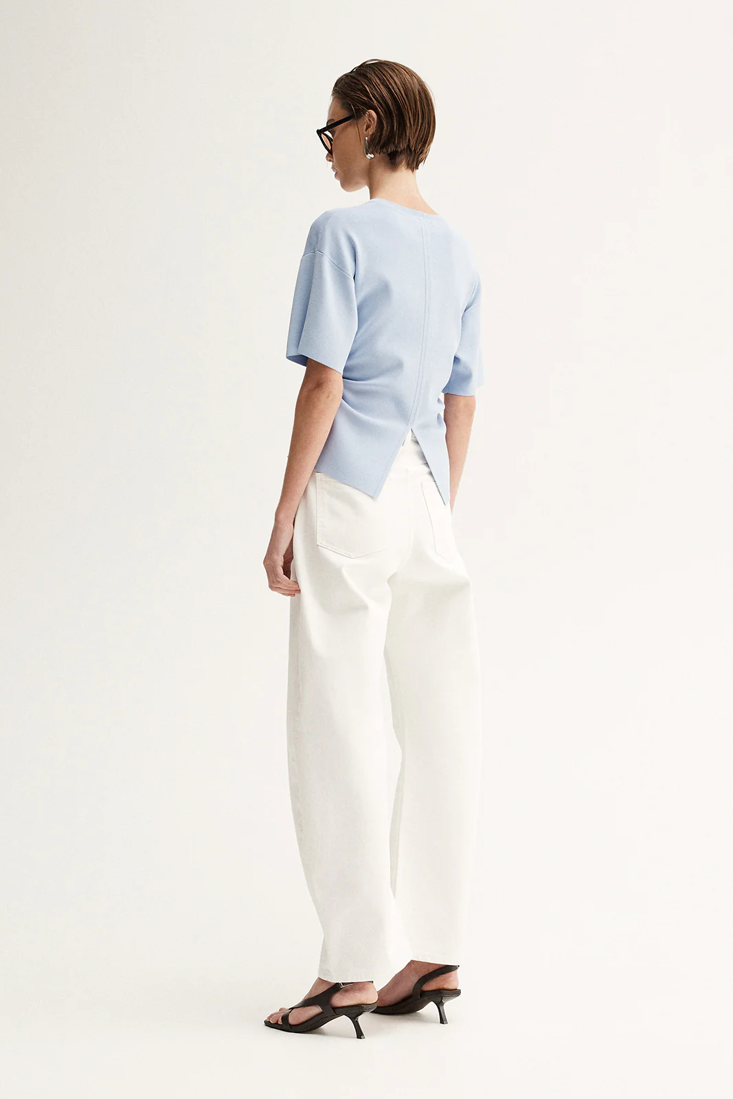 Marley Knit Top Pale Blue - Image 5