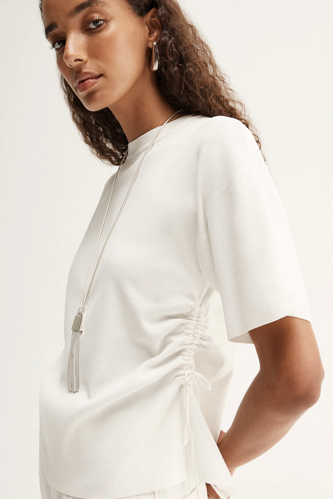 Marley Knit Top White - Image 2